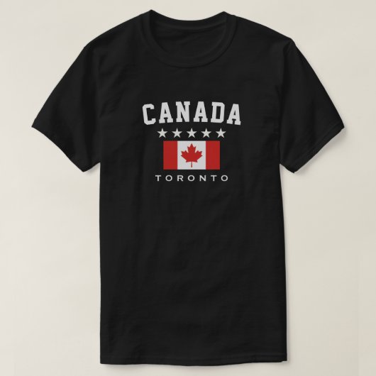 Kanada Toronto Five Star Flagge T-Shirt (Design vorne)