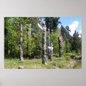 KANADA, Totem Poles, Vancouver, BC Poster (Vorne)