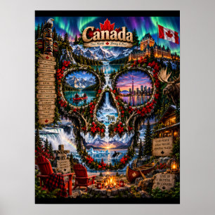 Kanada-Totenkopf-Kunstposter   State of Mind Poster