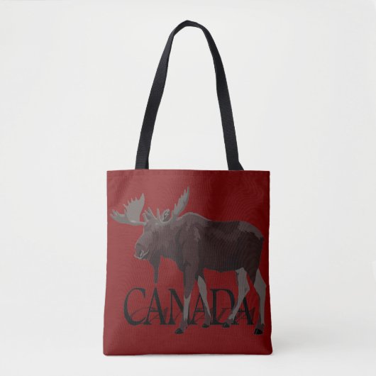 Kanada Tragetaschen Custom Canada Moose Shopping B Tasche (Vorderseite)