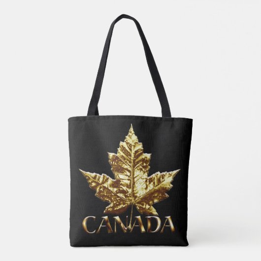 Kanada Tragetaschen Kanada Gold-Ahornleaf-Taschen Tasche (Rückseite)