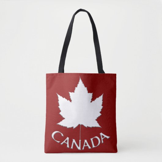Kanada Tragetaschen Red Maple Leaf Souvenir Bags Tasche (Vorderseite)