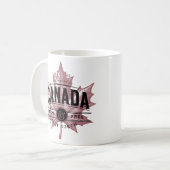 Kanada True North Strong and Free Maple Leaf Kaffeetasse (Vorderseite Links)
