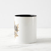 Kanada True North Strong and Free Maple Leaf Zweifarbige Tasse (Mittel)