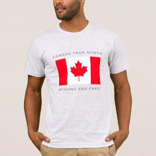 Kanada True North Strong And Free. Tri-Blend-Shirt T-Shirt