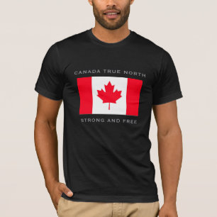 Kanada True North Strong And Free. Tri-Blend-Shirt T-Shirt