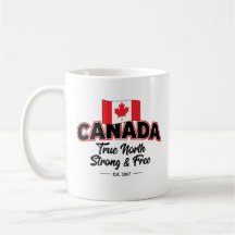 "Kanada True North Strong & Free Est. 1867 Zoll
