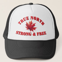 Kanada True North Strong & Free Maple Leaf Truckerkappe