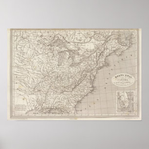 Kanada und die Vereinigten Staaten Poster