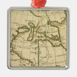 Kanada und Grönland Silbernes Ornament