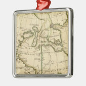 Kanada und Grönland Silbernes Ornament (Links)
