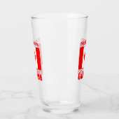 Kanada und Kanada - Red Personalization Glas (Links)