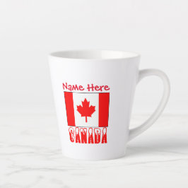 Kanada und Kanadische Flaggen - Red Personalizatio Milchtasse
