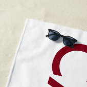 Kanada und Wavy Red Maple Leaf Strandtuch (Beispiel)