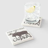 Kanada Untersetzer Moose Art Canada Drinks Coaster (Seitenansicht)