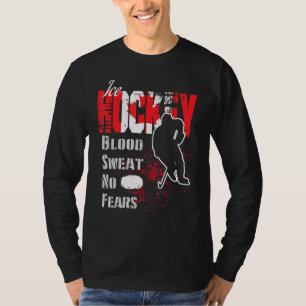 Kanada Unterstützt Blood Sweat No Ängste Eishockey T-Shirt