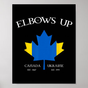 Kanada unterstützt die Ukraine mit hochgereckten A Poster