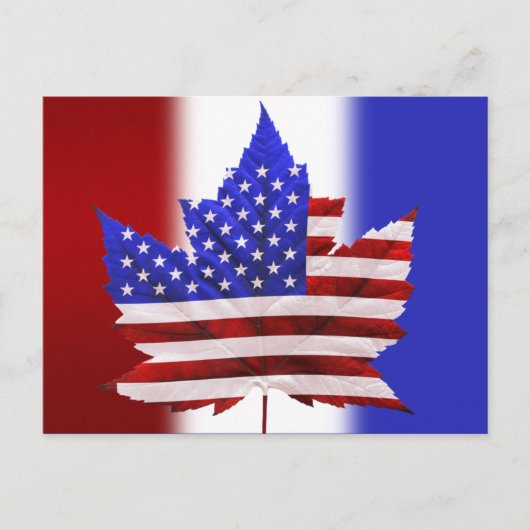 Kanada US-Flagge Postcard Canadian Souvenir Postca Postkarte (Vorderseite)