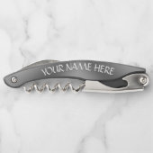 Kanada/USA Corkschraube Custom Silver Bottle Opene Kellnermesser (Rückseite)