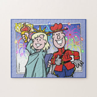 Kanada USA Freundschaft Puzzle