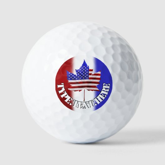 Kanada / USA Golf Balls Perssonalized Golfgeschenk Golfball (Vorderseite)