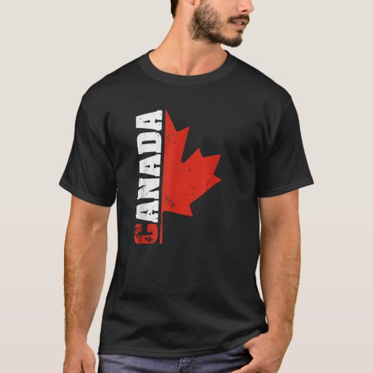 Kanada USA Hockey Canadian Maple Leaf T-Shirt (Vorderseite)