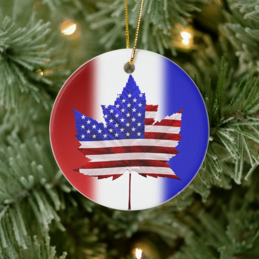 Kanada USA Ornament USA Kanada Souvenir Puck (Baum)