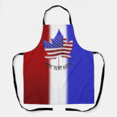 Kanada USA Schürze Personalisiert US Canada Souven (Vorderseite)