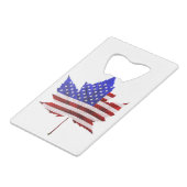 Kanada USA Souvenir Bottle Opener - Personalisiert Geldbeutel Flaschenöffner (Rückseite Schrägansicht)