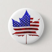 Kanada USA Souvenir Buttons - Personalisiert (Vorderseite)