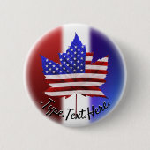 Kanada USA Souvenir Buttons - Personalisiert (Vorderseite)