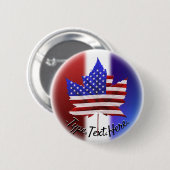 Kanada USA Souvenir Buttons - Personalisiert (Vorne & Hinten)