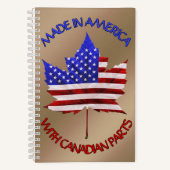 Kanada USA Souvenir Planner Notebook Personalisier Notizblock (Vorderseite)