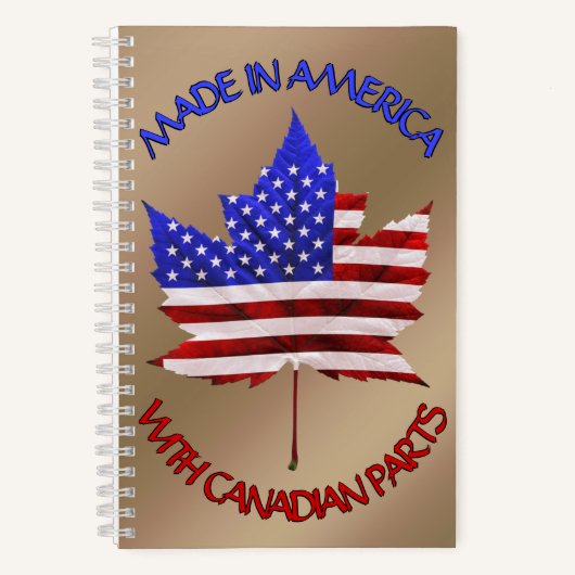Kanada USA Souvenir Planner Notebook Personalisier Notizblock (Vorderseite)