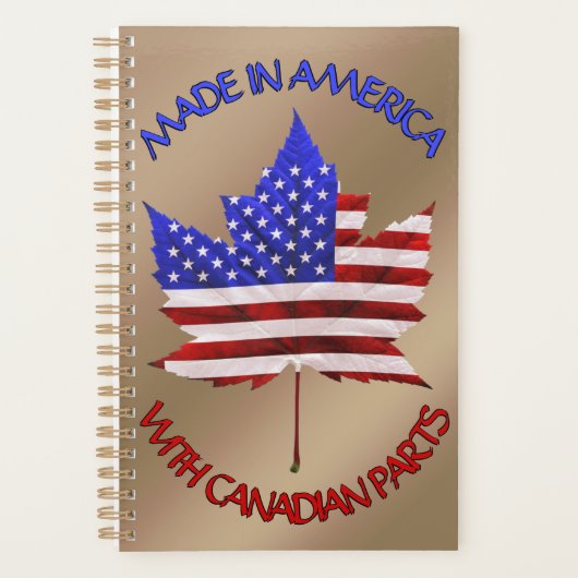 Kanada USA Souvenir Planner Notebook Personalisier Planer (Vorderseite)