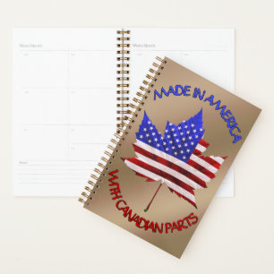 Kanada USA Souvenir Planner Notebook Personalisier Planer