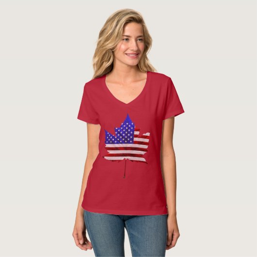 Kanada USA Souvenir T-Shirt (Vorderseite Vollansicht)