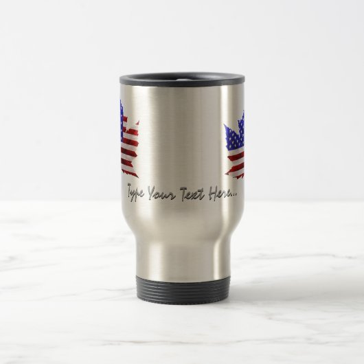 Kanada USA Tasse USA/Kanada Souvenir Travel Mug (Mittel)