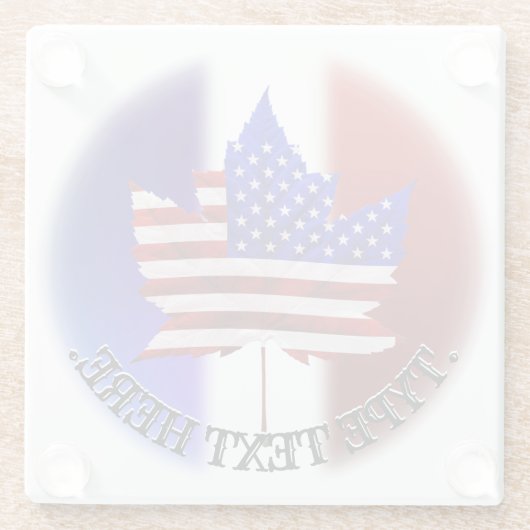 Kanada USA Untersetzer Personalisiert USA Unterset (Rückseite)