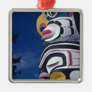 Kanada, Vancouver, Stanley-Park, Totempfahl, Ornament Aus Metall