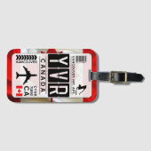 Kanada Vancouver YVR Gepäcktag Gepäckanhänger (Vorderseite (Horizontal))