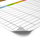 Kanada/verschmutzte Flagge / Stundenplan Poster (Ecke)