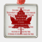 Kanada-Verzierungs-Andenken u. Silbernes Ornament (Vorne)