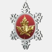 Kanada-Verzierungs-Kanada-Andenken-Dekorationen Schneeflocken Zinn-Ornament (Rechts)