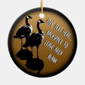 Kanada-Verzierungs-personalisierte Keramik Ornament (Hinten)