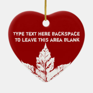 Kanada-Verzierungs-personalisiertes Keramikornament