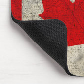 Kanada Vintage Grunge-Flagge Mousepad (Ecke)
