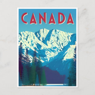 Kanada Vintage Reise Leuchtturm Retro Alberta Postkarte