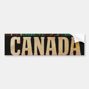 Kanada Vintage-Reiseposter Autoaufkleber