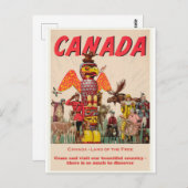Kanada Vintage Travel Postcard Postkarte (Vorne/Hinten)
